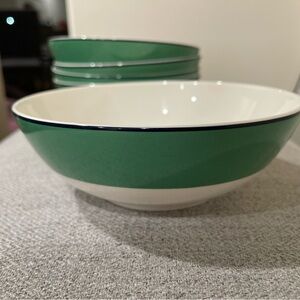 Kate Spade Hopscotch Drive green cereal bowl - 5 available